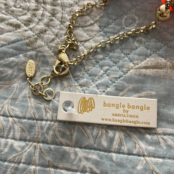 Orange and gold lavallière adjustableNWT - Picture 11 of 12